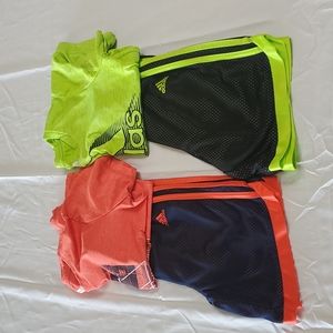Boys adidas short sets